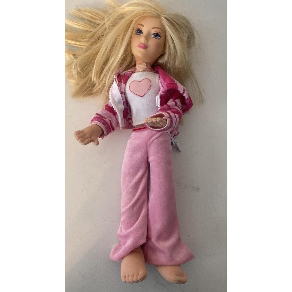 Vintage Barbie And Me Fashion Doll Mattel Blonde Plush 2004 Track Suit